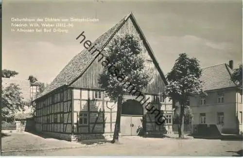 Alhausen bei Bad Driburg - Geburtshaus des Dichters von Dreizehnlinden Friedrich Wilh. Weber