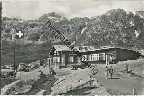 Grimsel-Passhöhe - Hotel Restaurant Alpenrösli - Familie Steiner - Foto-Ansichtskarte - Verlag Engelberger Stans