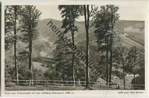 Blick vom Schauinsland auf den Feldberg - Foto-Ansichtskarte - Velten-Verlag Karlsruhe