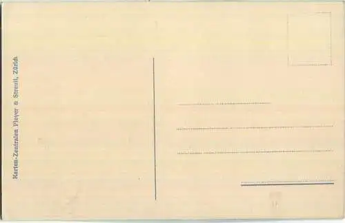 Zürich - Uetliberg und Albiskette - Verlag Karten-Zentralen Pleyer & Streuli Zürich 20er Jahre