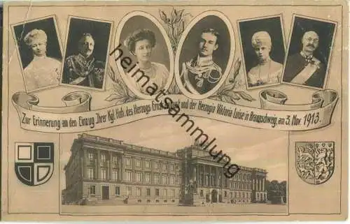 Braunschweig - Zur Erinnerung an den Einzug am 3. November 1913 - Verlag Oskar Peters Darmstadt