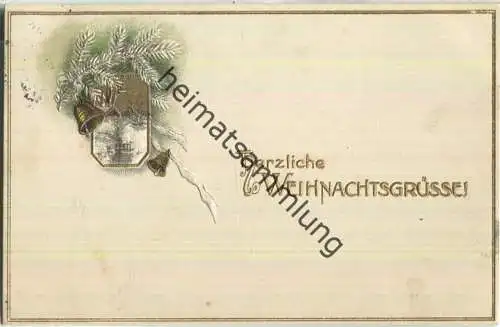 Herzliche Weihnachtsgrüsse - Prägedruck