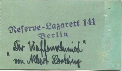 Deutschland - Berlin - Deutsches Opernhaus - Eintrittskarte 1942