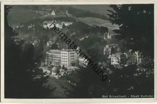 Bad Schwalbach - Staatliches Kurhotel - Foto-Ansichtskarte  - Verlag Lind-Kur-Photo Bad Schwalbach