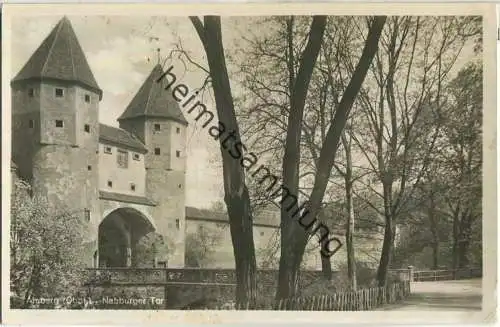 Amberg - Nabburger Tor - Foto-Ansichtskarte - Verlag Fr. Riegel Nürnberg