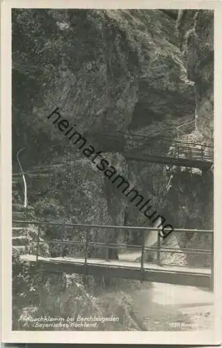 Almbachklamm bei Berchtesgaden - Foto-Ansichtskarte - Verlag Schöllhorn Innsbruck