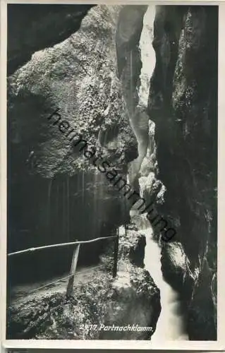 Partnachklamm - Foto-Ansichtskarte - Verlag Ottmar Zieher München