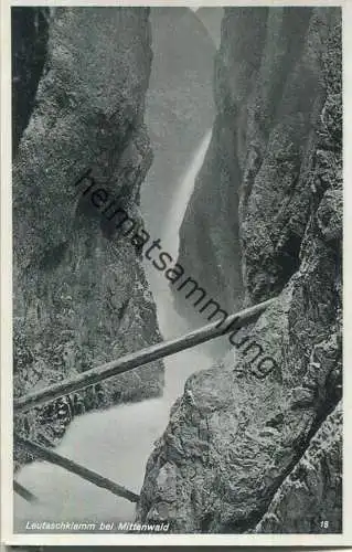 Leutaschklamm bei Mittenwald - Verlag R. Rudolphi Garmisch-Partenkirchen