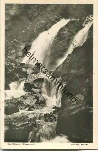 Das Höllental - Ravennafall - Foto-Ansichtskarte - J. Velten-Verlag Karlsruhe