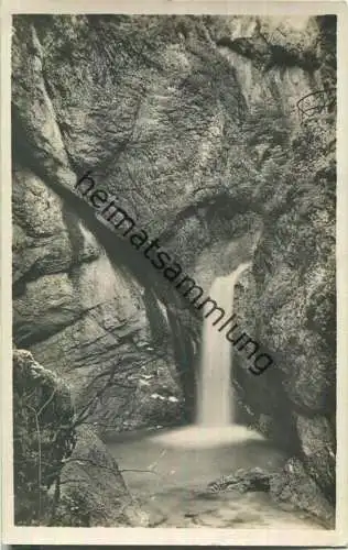 Die Almbachklamm bei Berchtesgaden - Foto-Ansichtskarte - Verlag Karl Ermisch Berchtesgaden