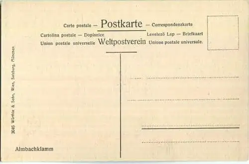 Almbachklamm - Verlag Würthle & Sohn Wien