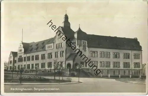 Recklinghausen - Bergwerksdirektion - Foto-Ansichtskarte