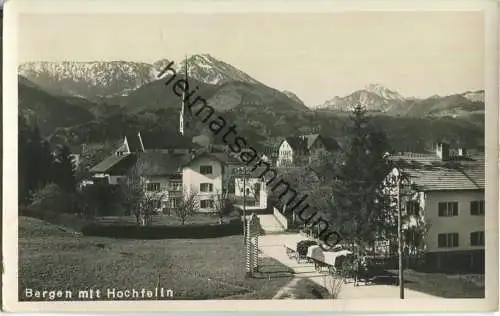 Bergen mit Hochfelln - Foto-Ansichtskarte