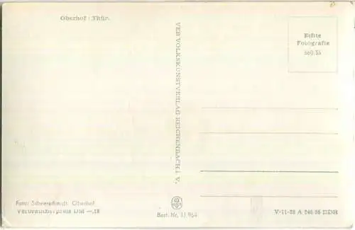 Oberhof - FDGB-Erholungsheim Georgij Dimitroff - Foto-Ansichtskarte - VEB Volkskunstverlag Reichenbach 1956