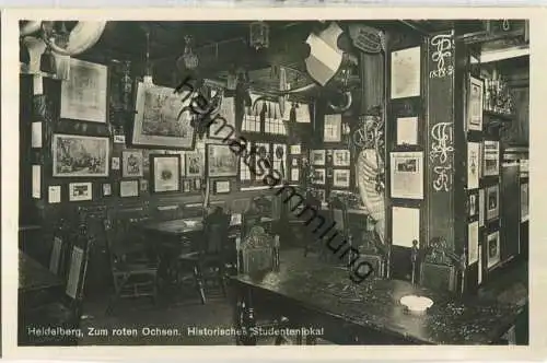 Heidelberg - Zum roten Ochsen - Historisches Studentenlokal - Foto-Ansichtskarte - Verlag Photo-Kögel Heidelberg