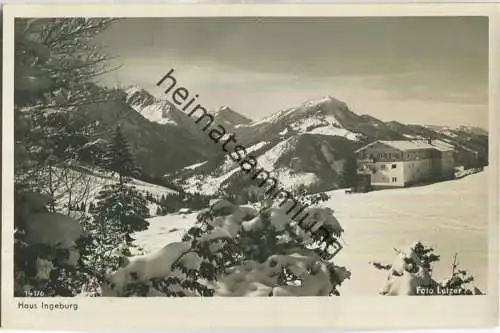 Haus Ingeburg auf der Höhe Oberjoch-Adolf-Hitlerpass - Verlag Photo-Zentrale Letzer Hindelang