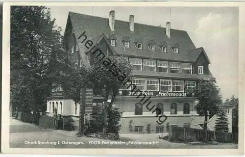 Oberbärenburg - FDGB-Ferienheim Friedenswacht - Verlag Albert Krebs KG Leipzig