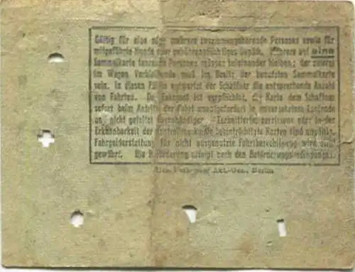 Deutschland - Woltersdorf - Woltersdorfer Strassenbahn - Sammelkarte Gültig für 5 Fahrten - Woltersdorfer Schleuse Bahnh