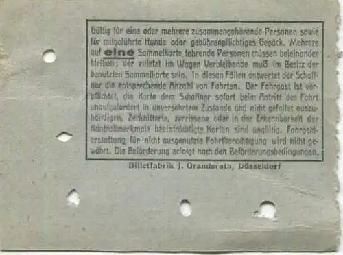 Deutschland - Woltersdorf - Woltersdorfer Strassenbahn - Sammelkarte Gültig für 5 Fahrten - Fasanenstrasse Bahnhof Rahns