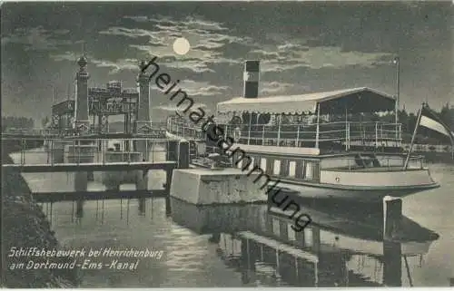 Schiffshebewerk bei Henrichenburg am Dortmund-Ems-Kanal - Verlag Hermann Lorch Dortmund