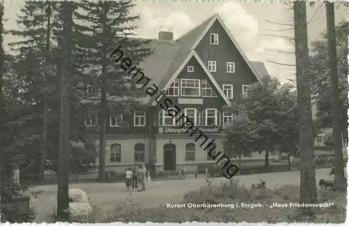 Oberbärenburg - Haus Friedenswacht - Foto-Ansichtskarte - Verlag Reinh. Kallmer Zwickau 60er Jahre