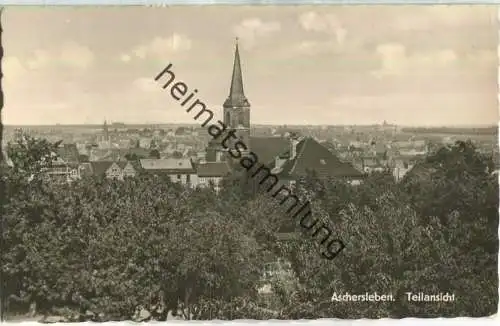 Aschersleben - Teilansicht - Foto-Anichtskarte - Verlag Otto Diederichs Halberstadt