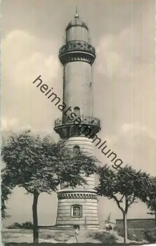 Warnemünde - Leuchtturm - Foto-Ansichtskarte - Verlag Walter Werner Gaschwitz