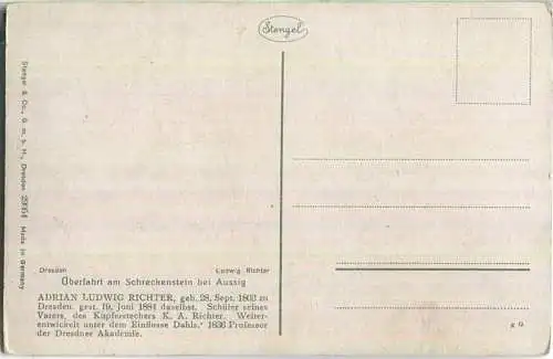 Überfahrt am Schreckenstein bei Aussig - Adrian Ludwig Richter - Stengel 29054