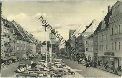 Straubing an der Donau - Ludwigsplatz - Foto-Ansichtskarte - Verlag Konrad Mayer Straubing