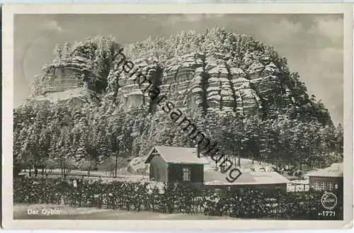 Der Oybin - Foto-Ansichtskarte - Verlag E. Wagner Zittau