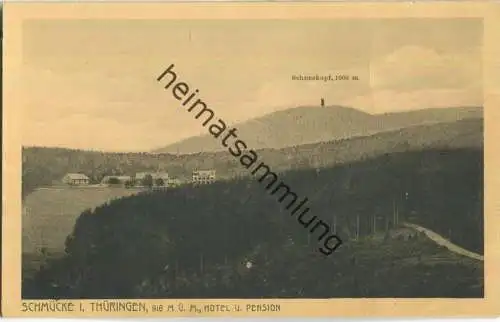 Schmücke in Thüringen - Verlag Gebr. Metz Tübingen ca. 1915