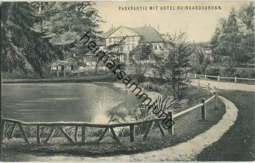 Parkpartie mit Hotel Reinhardsbrunn - Verlag Ottmar Zieher München