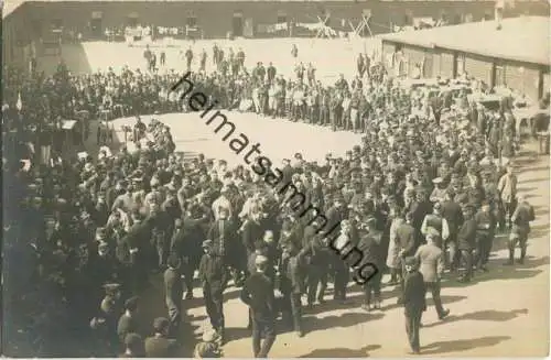 Gefangenenlager Münster - Konzert - Foto-Ansichtskarte ca. 1915