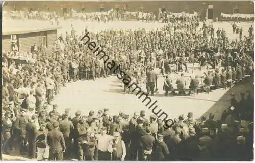 Gefangenenlager Münster - Konzert - Foto-Ansichtskarte ca. 1915