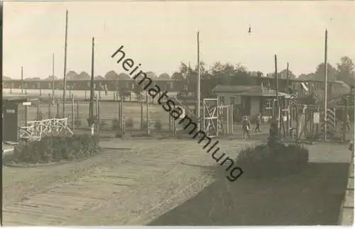 Gefangenenlager Münster - Haupttor - Foto-Ansichtskarte ca. 1915