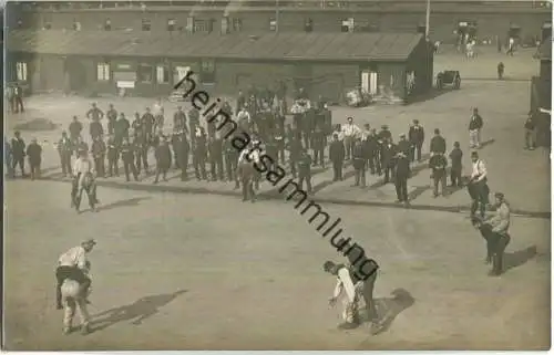 Gefangenenlager Münster - Sport und Spiel - Foto-Ansichtskarte ca. 1915