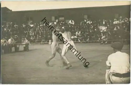 Gefangenenlager Münster - Sport Boxen - Foto-Ansichtskarte ca. 1915