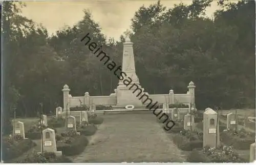 Friedhof des Kriegsgefangenenlagers Münster - Foto-Ansichtskarte ca. 1915