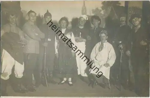 Gefangenenlager Münster - Theaterspiel - Foto-AK ca. 1915