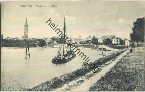 Emmerich - Partie am Hafen - Verlag Louis Zimmermann Emmerich ca. 1915