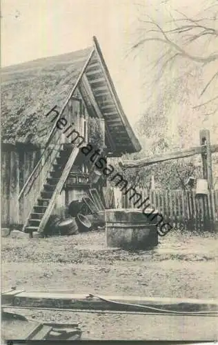 Lüneburger Heide - Treppenspeicher mit Ziehbrunnen - Verlag Erich Wothke Hermannsburg