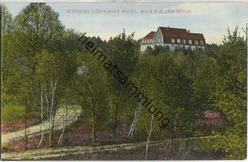 Jesteburg - Blick nach dem Sanatorium - Verlag Gebr. Kumm Hamburg ca. 1910