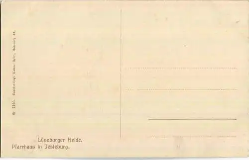 Jesteburg - Pfarrhaus - Verlag Gebr. Kumm Hamburg ca. 1910