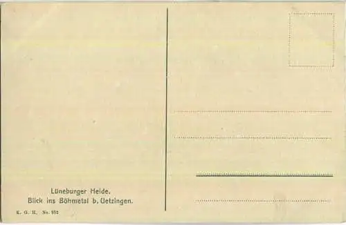 Lüneburger Heide - Blick ins Böhmetal bei Uetzingen ca. 1910