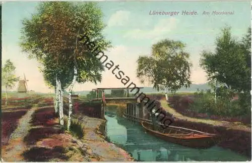 Lüneburger Heide - Am Moorkanal - Verlag Ottmar Zieher München ca. 1910