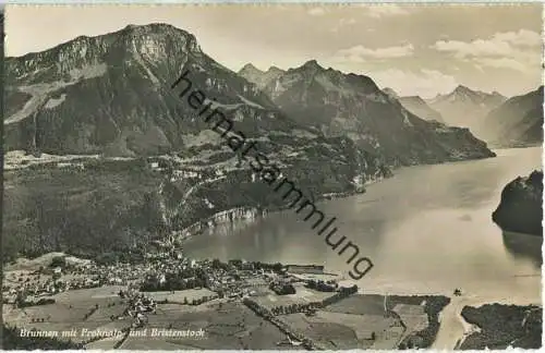 Brunnen mit Frohnalp und Bristenstock - Foto-Ansichtskarte - Verlag Photoglob-Wehrli AG Zürich