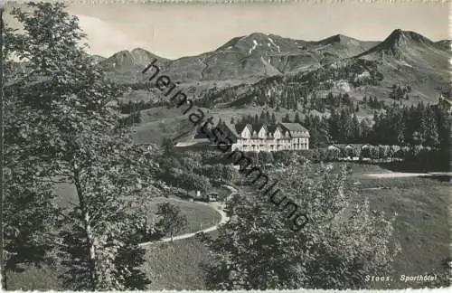 Stoos - Sporthotel - Foto-Ansichtskarte - Verlag Photoglob-Wehrli & Vouga & Co. AG Zürich