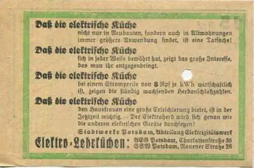 Deutschland - Fahrkarte - Potsdam - Stadtwerke Potsdam - Abt. Verkehrsbetriebe - Fahrschein 15Rpf. 1-2 Teilstrecken