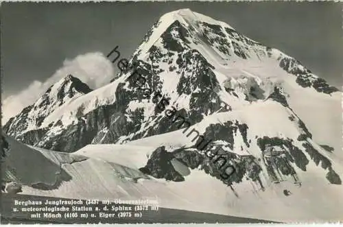Berghaus Jungfraujoch - Foto-Ansichtskarte - Verlag Photoglob-Wehrli AG Zürich