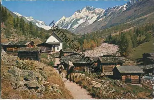 Lötschental - Kühmatt mit Schienhorn - Verlag Rud. Sutter Oberrieden